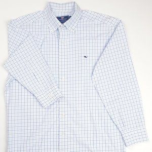 Vineyard Vine Men Classic Fit Check Button Front L